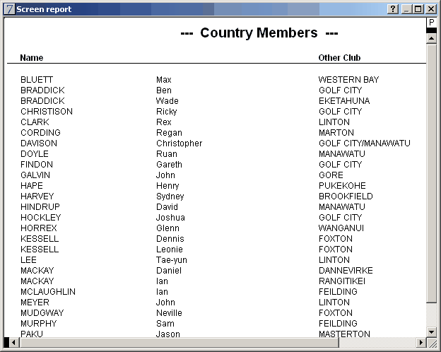 country members